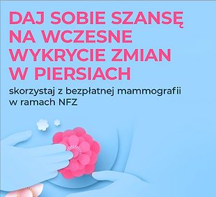 Ulotka: Daj sobie szansę na wczesne wykrycie zmian w piersiach